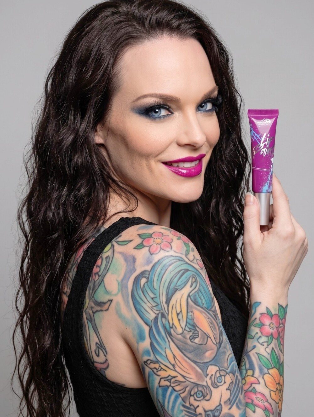 Modelrock Graffiti Lip Paint Don’t Panic Glossy Purple Liquid Lipstick Sz 10mL